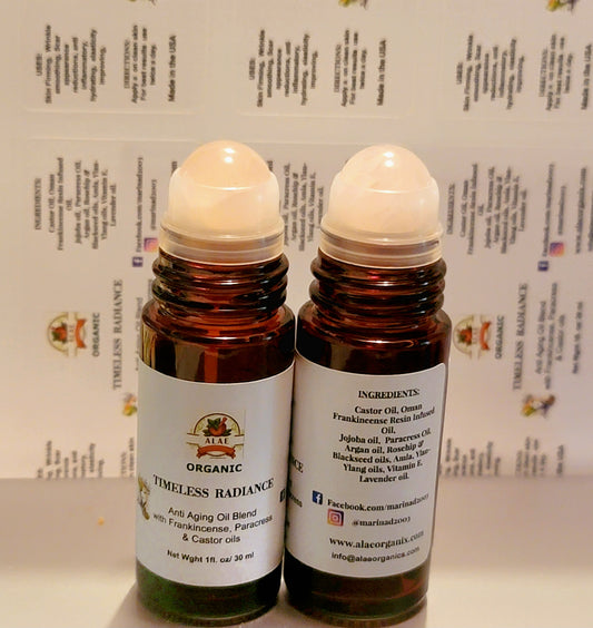 Wrinkle Control Oil blend with Rose Quarts roller