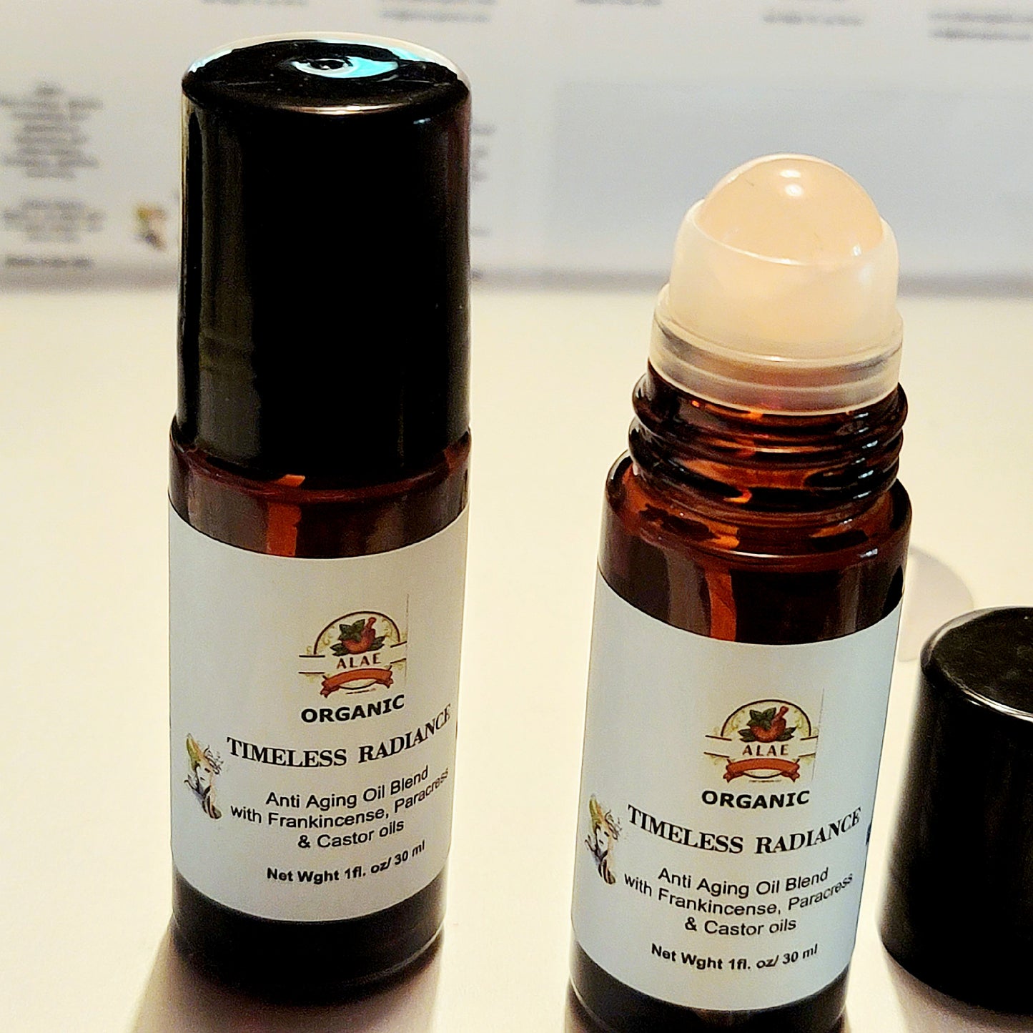 Wrinkle Control Oil blend with Rose Quarts roller